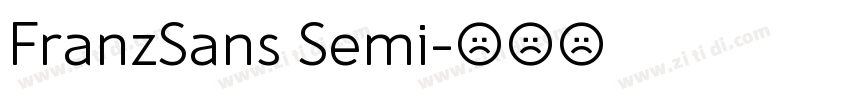 FranzSans Semi字体转换